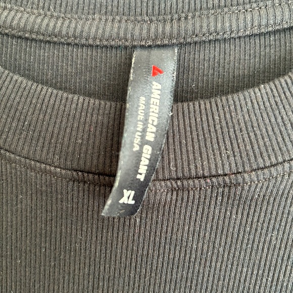 NWOT American Giant stretch rib crew tee XL - Picture 5 of 5